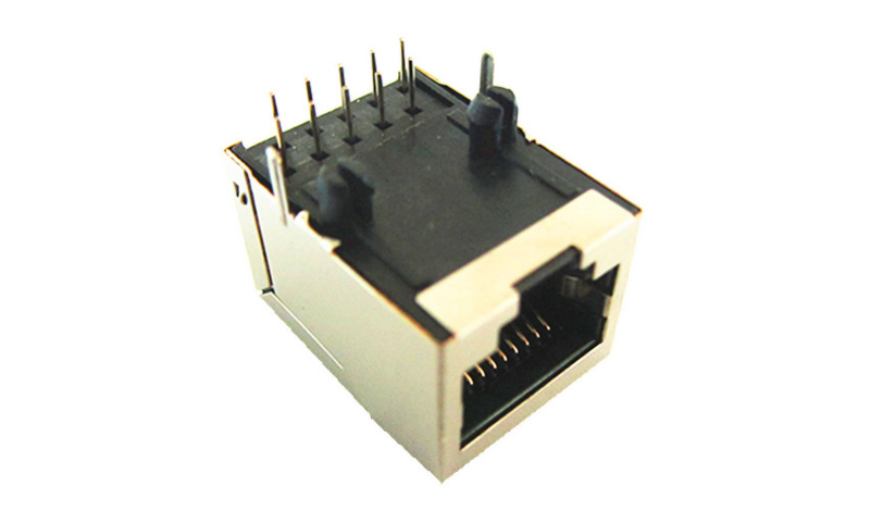 10P10C带屏蔽网络PCB插座