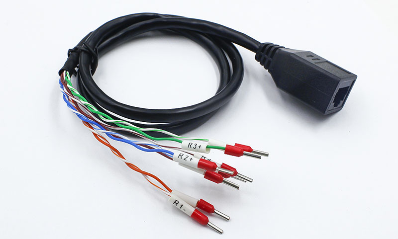 E0506E型管冷压端子转RJ45母座连接线延长线 E0506E型管冷压端子转RJ45母座连接线延长线