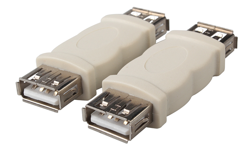 USB 2.0母转母转接头对接延长连接器