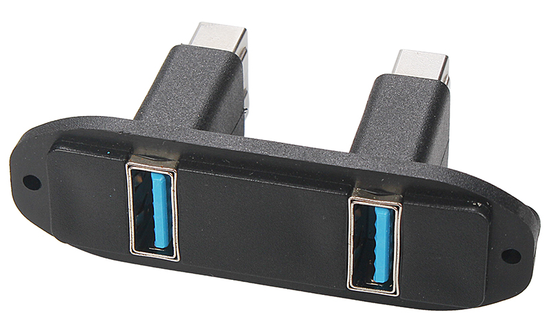 面板式成型双层USB 3.0 转接头 工程直销 定制开模具