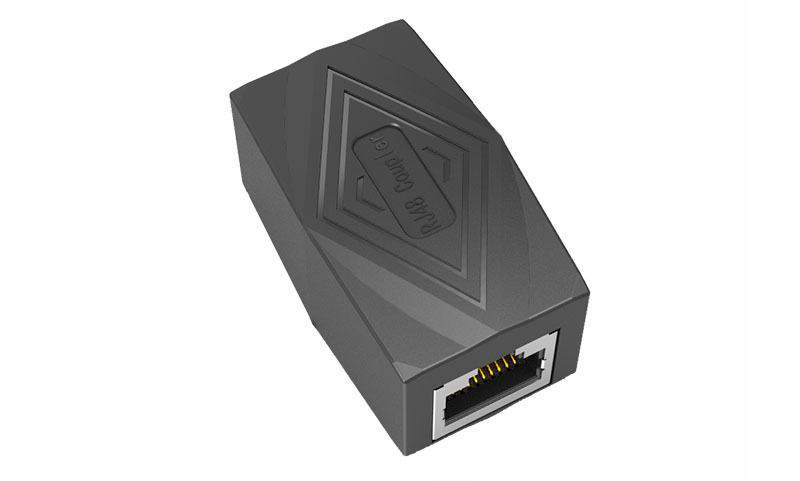 佰易联快速壳RJ48 屏蔽铜壳转接头直通头 10P10C 源头厂家直销